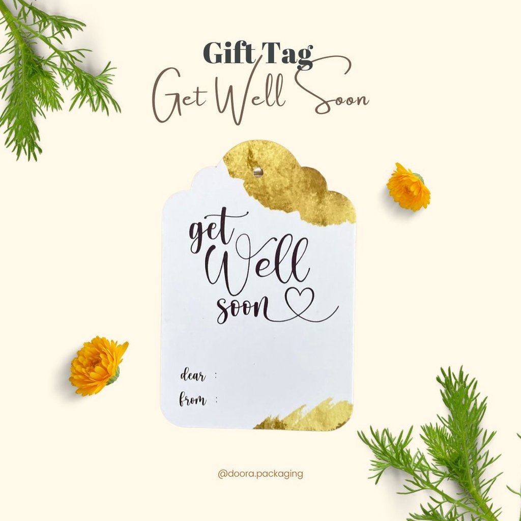 

[Doora] Gift Tag seri Get Well Soon