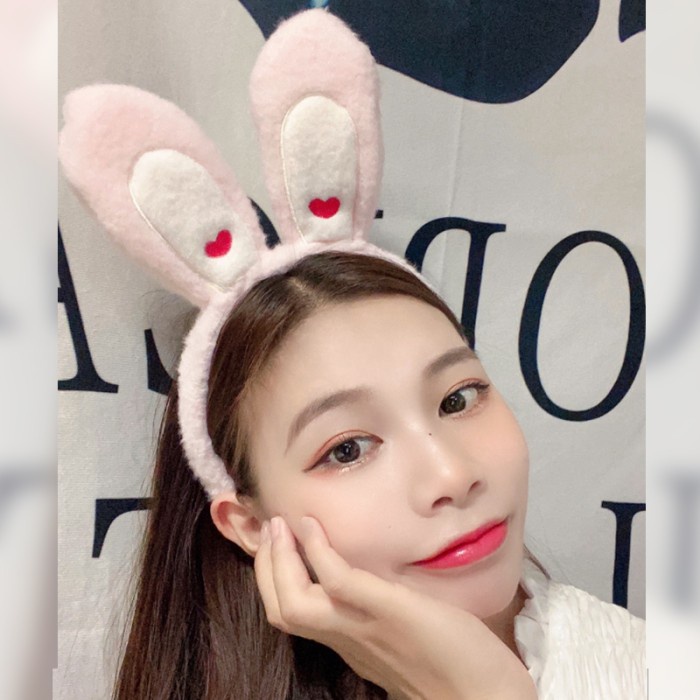 Bando Kelinci Bulu Aksesories Rambut Rabbit Love Jepitan Imlek Easter Ornamen Imlek Harga Grosir Termurah