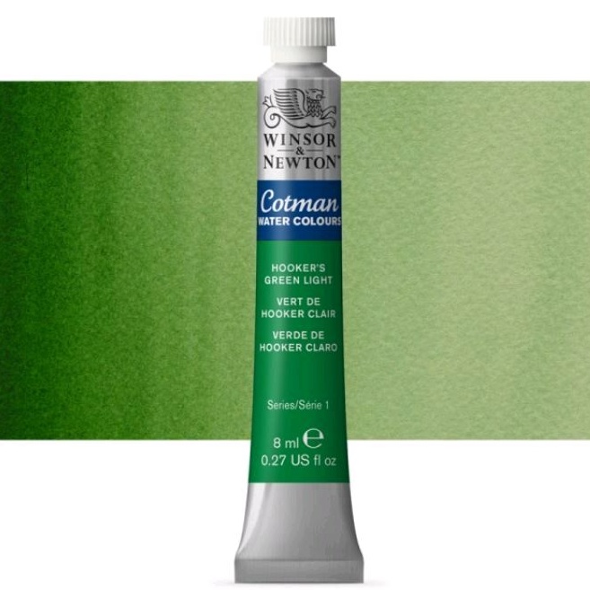 

COTMAN WATERCOLOUR 8 ML HOOKER'S GREEN LIGHT WINSOR & NEWTON