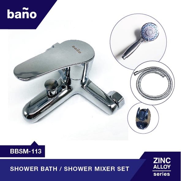 kran air panas dingin/kran shower/Kran Bathtub Mixer Set Bano Bbsm-113