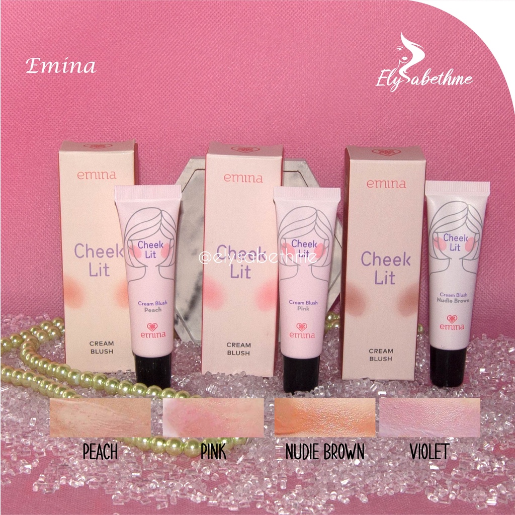 ✿ELYSABETHME✿ ˜”*°• emina •°*”˜. Emina blush on cream perona pipi bentuk cream hasil natural makeup mudah diblend blending