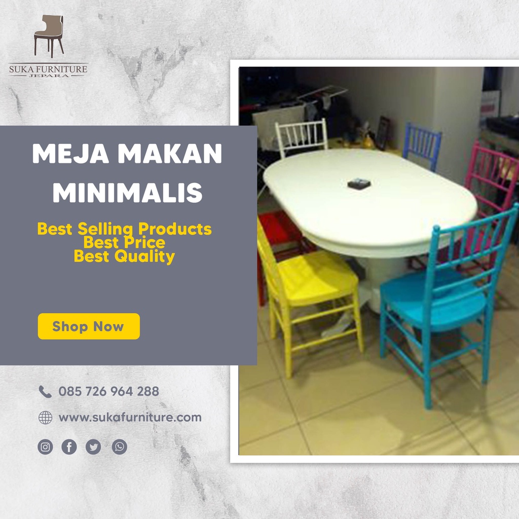 MEJA MAKAN RAINBOW CONCEPT