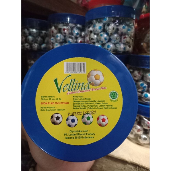 

Vellina Cokelat Compound Bentuk Bola 60 Pcs