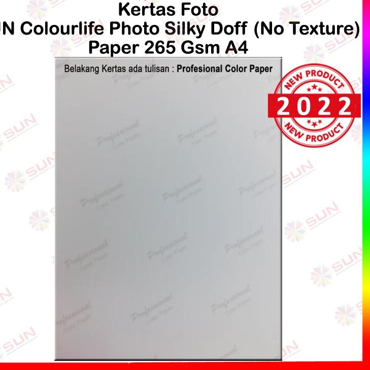 

[PRODUK ZRDMZ] Kertas Foto Silky Doff A4 - SUN Colourlife Silky Photo Paper A4 ( Support epson/canon/hp/brother ori/dye/pigment/art paper ink - 664, 003, 673, 790, 810, BT5000, GT51 52, dll) LES