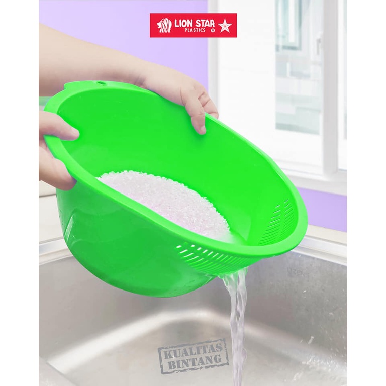 Baskom Saringan Cuci Beras Lion Star BA-60 / Lion Star Strainer BA-60