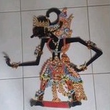 Jual Wayang Kulit Gatotkaca Hitam Grade Terhalus Shopee Indonesia