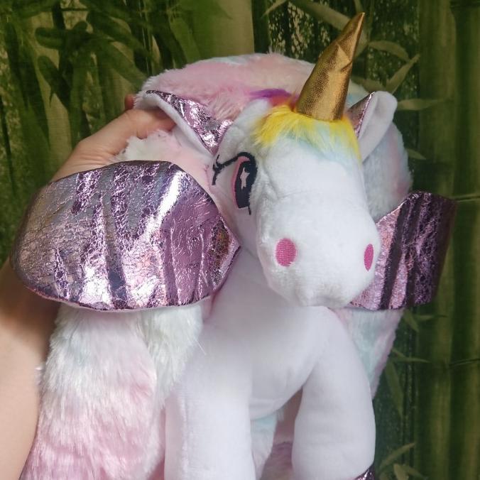 Tas Ransel Boneka Unicorn/Kado Ulang Tahun Anak Perempuan/Tas Tk Impor