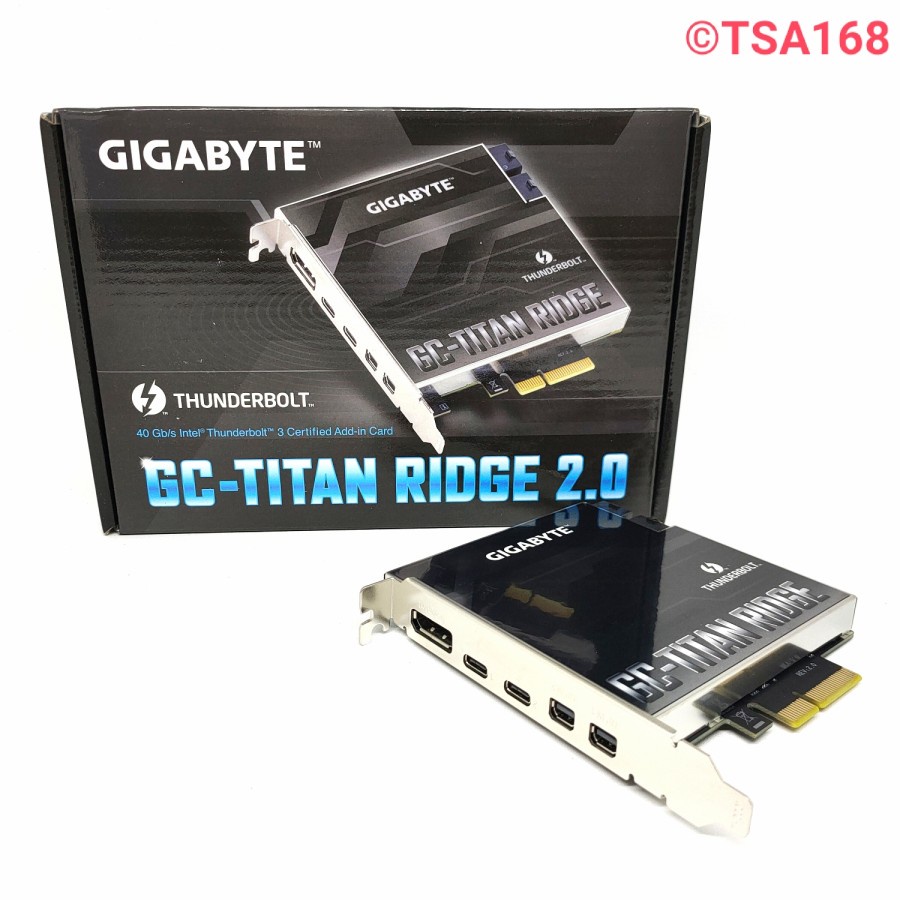 Gigabyte GC Titan Ridge 2.0 Thunderbolt 3 PCIe Card GC-Titan TB 3.0 PC