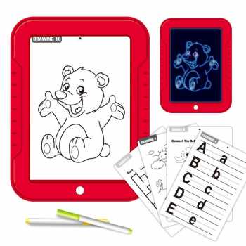 Papan Tulis Gambar Anak Magic Drawing Board 3D Dengan Template / Drawing Pad Anak Karakter Papan Gambar Ajaib Mainan Asah Otak Anak / Papan Glow In The Dark Tablet Mainan Anak Tulis Gambar / Papan Tulis Anak Papan Gambar Ajaib Mainan Edukasi Anak Murah