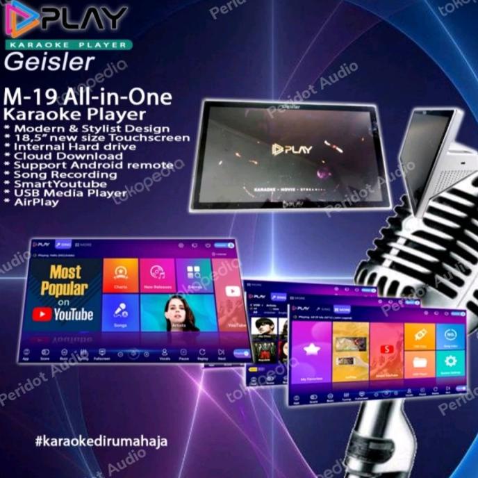 Jual Mesin Lagu Karaoke GEISLER PLAY M19 HDD 4TB (YOUTUBE KARAOKE