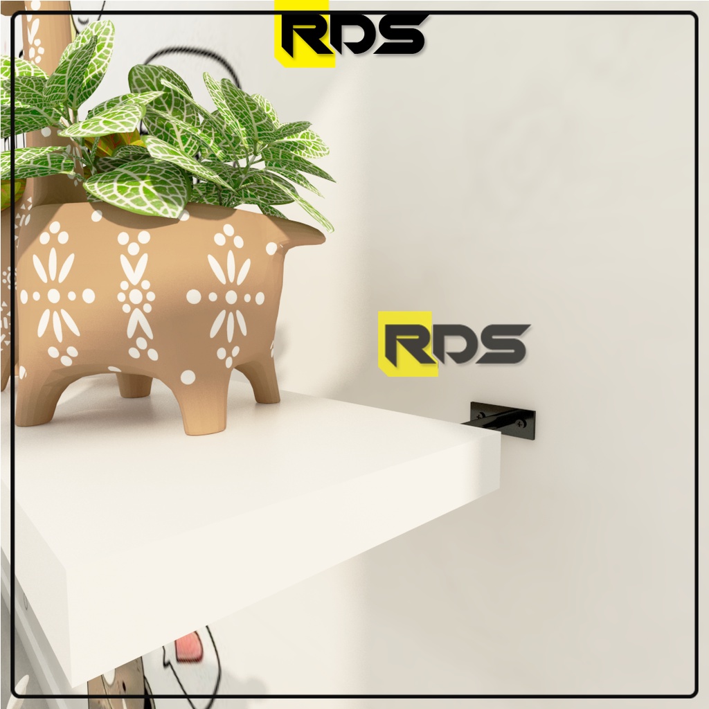 Rak Besi Siku Lubang Ambalan Gantung Tempel Tembok Minimalis