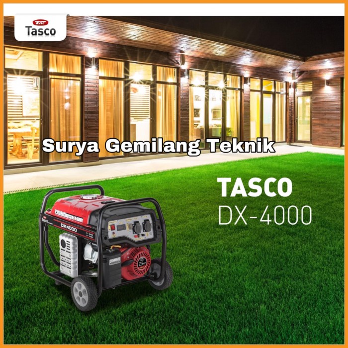 Genset Generator Silent Tasco Dx 400 Mesin Genset Bensin Starter