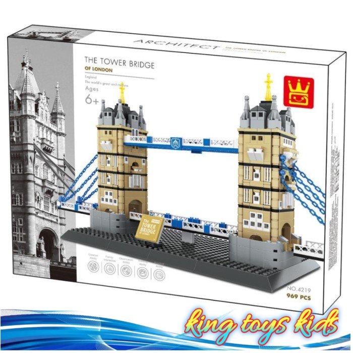 LARIS / LLEGO BRICKS THE TOWER BRIDGE OF LONDON CITY WANGE 4129 MAINAN BLOCKS