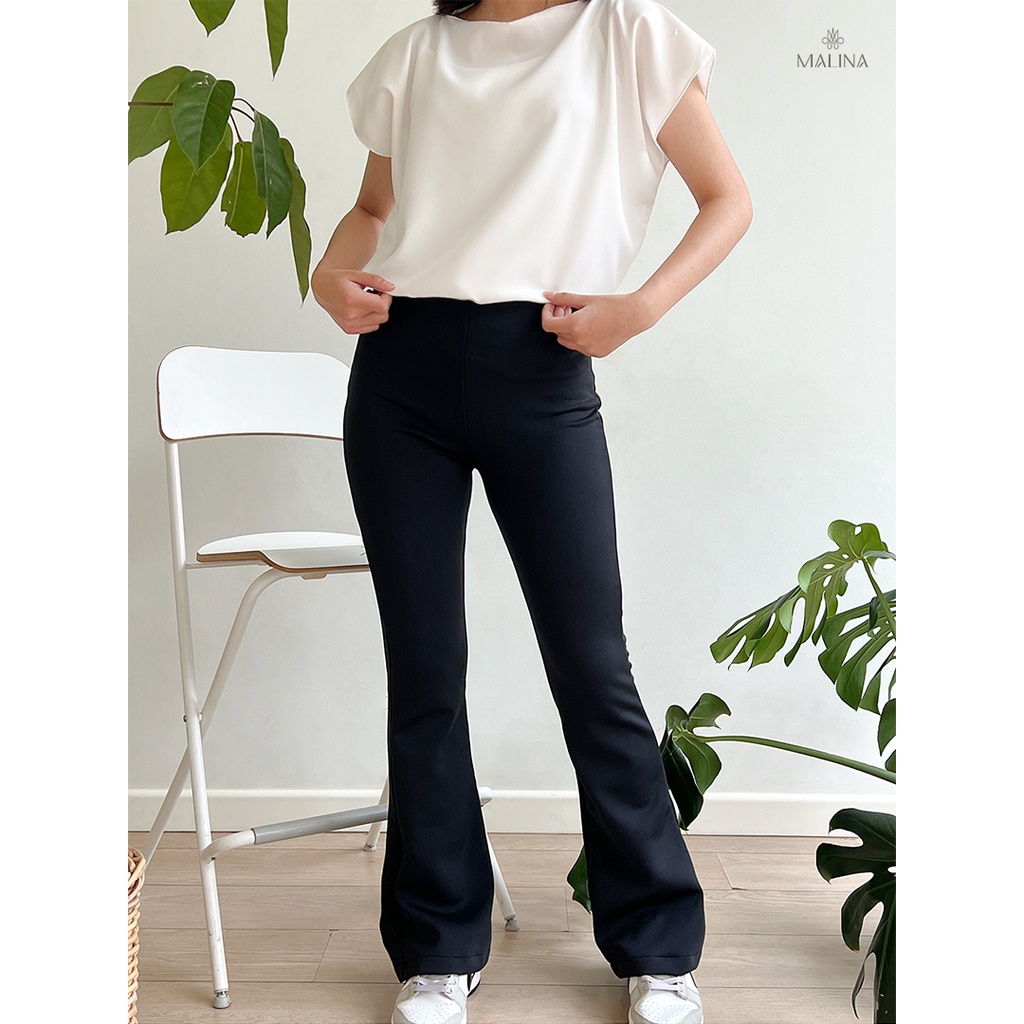 Jual Nova Flare Pants Celana Cutbray Wanita Shop Malina Shopee