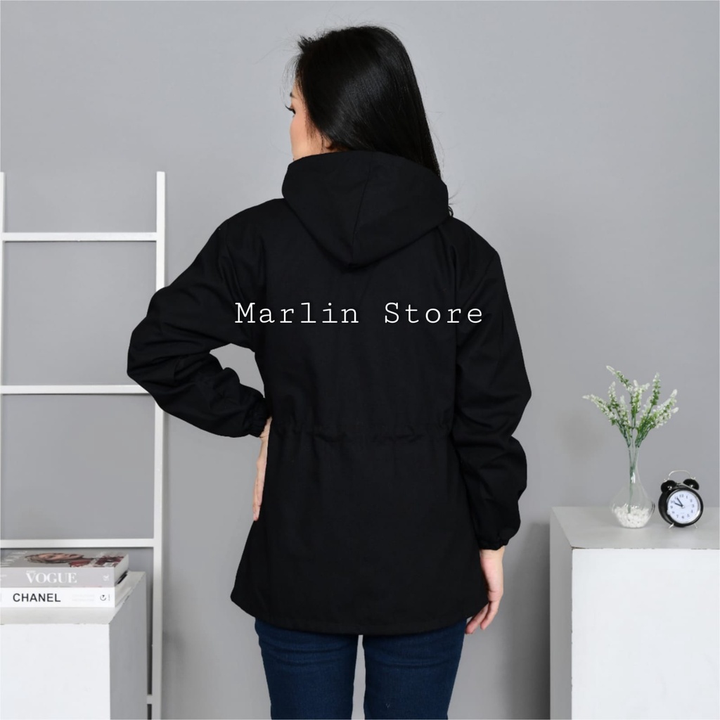 Marlin Store Parka Wanita Jumbo Size M - L - XL - XXL - XXXL Hoodiie Bisa Dilepas