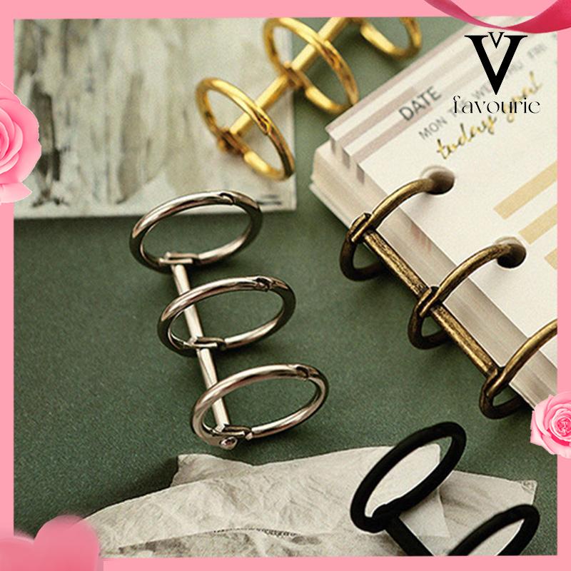 COD1 Piece 3Hole Metal Clip Book Rings Loose-leaf Binder-FA