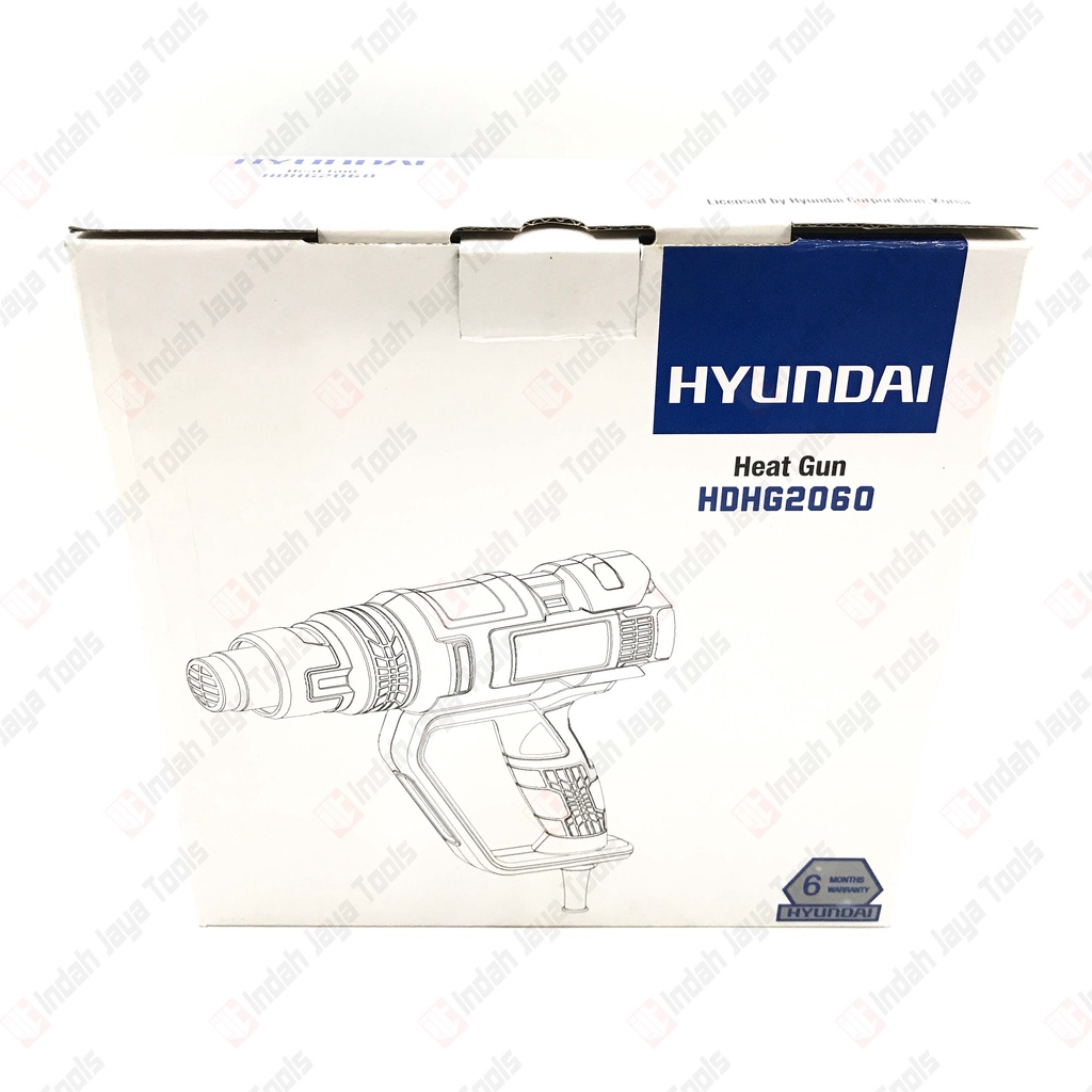 HYUNDAI HDHG2060 Heat Gun 2000 Watt - Hot Air Gun Variable Speed