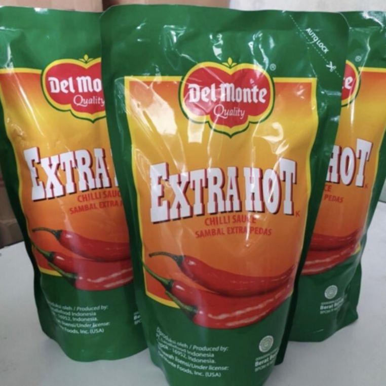 

[KODE WZFCD] HHH Saos sambel delmonte hot /extra hot / chilli sauce / kemasan 1kg