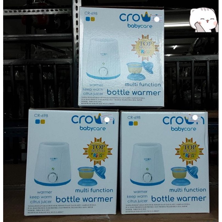Crown Baby Care Penghangat Susu / Penghangat Makanan / Pensteril Botol Susu Bayi Dan Anak Multifungs