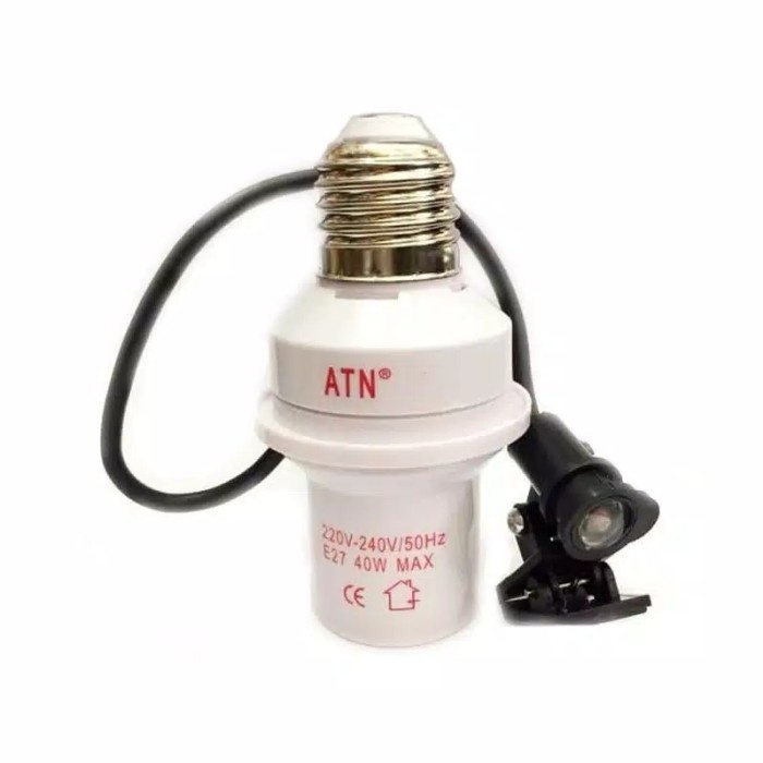 Fitting Lampu Otomatis Sensor Cahaya Atn / Fitting Sensor