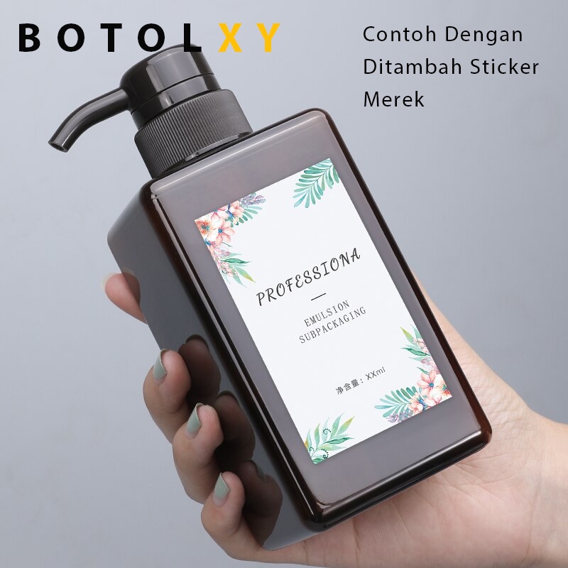 Botol Pump Sabun Cair / Lotion / Shampoo Plastik Tebal Import 450ml