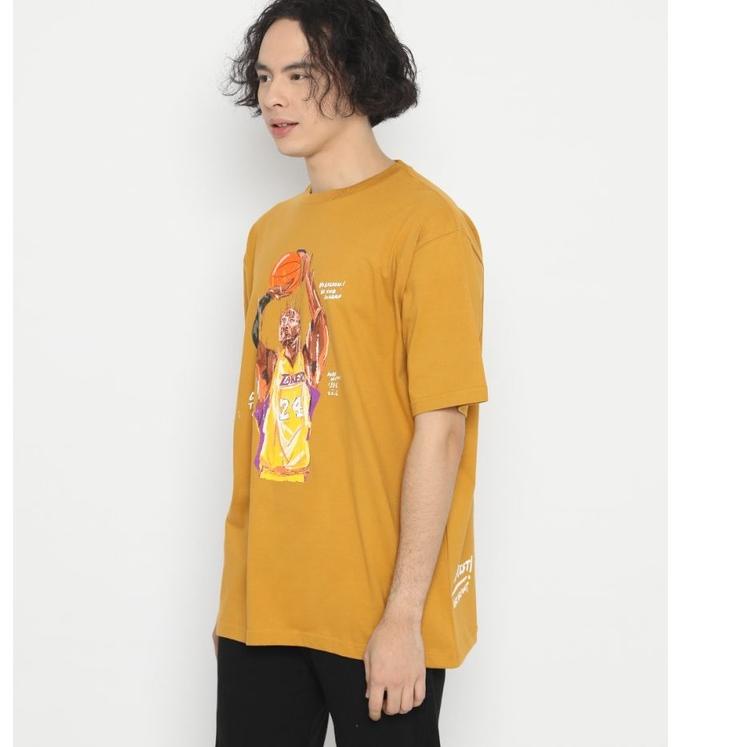BISA COD ✔️Naufal Abshar | Erigo T-Shirt One Shoot Mustard|RA6
