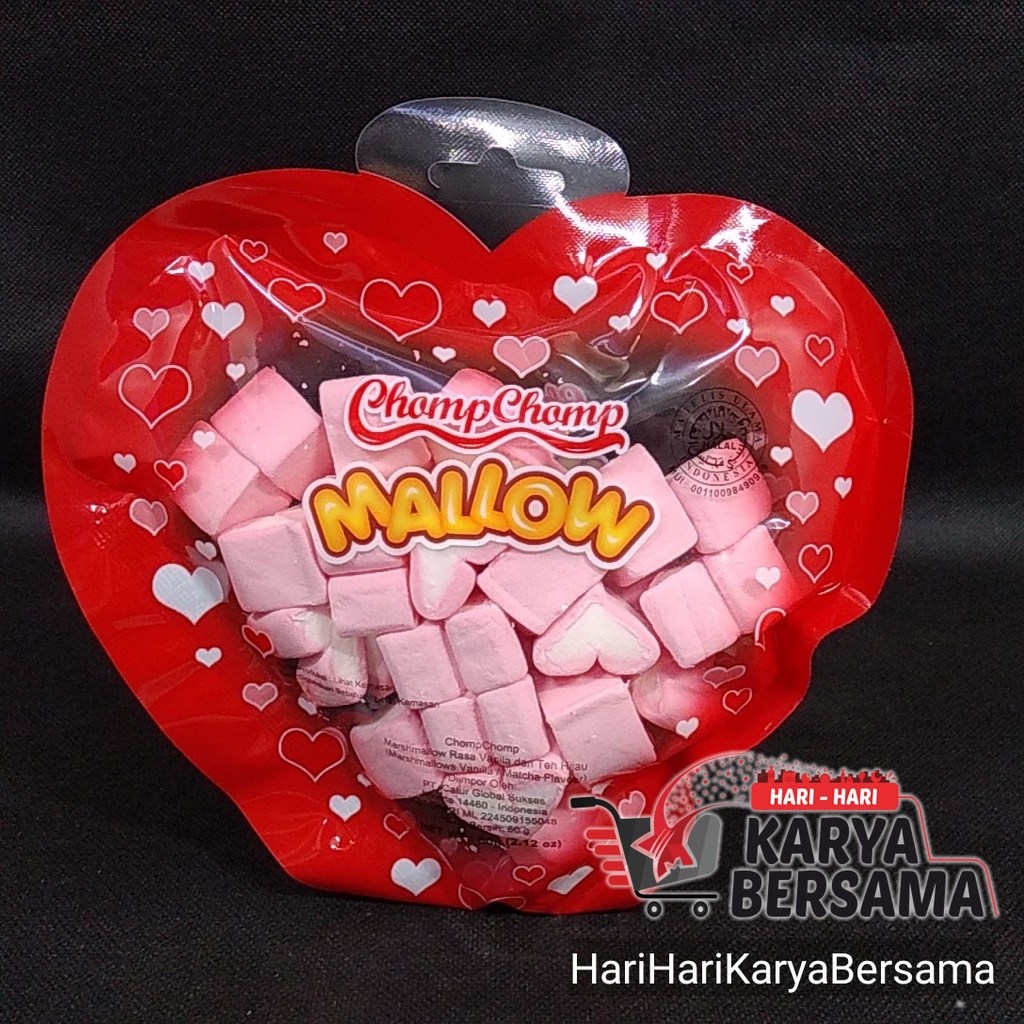 

CHOMP CHOMP MALLOW BENTUK LOVE 60GR