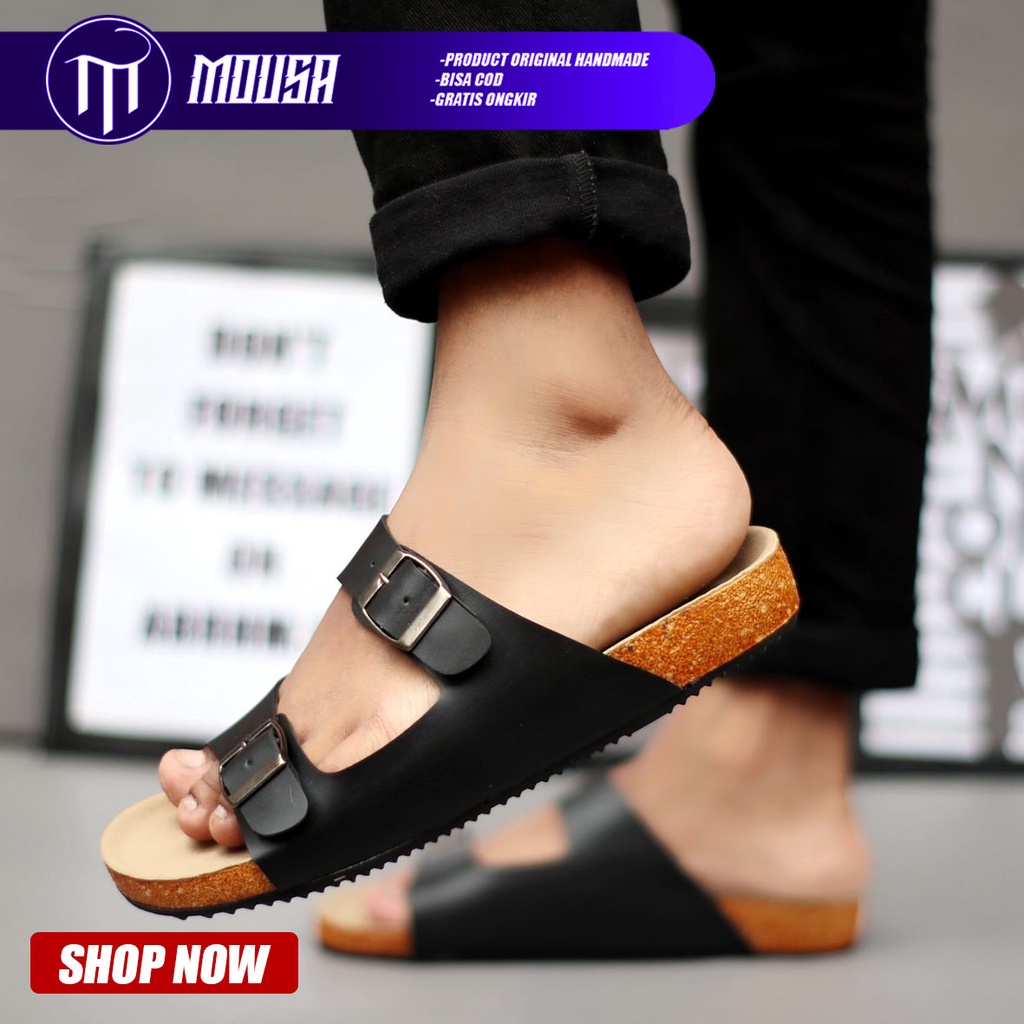 Sandal Slide Pria Slop Original Mousa Hana