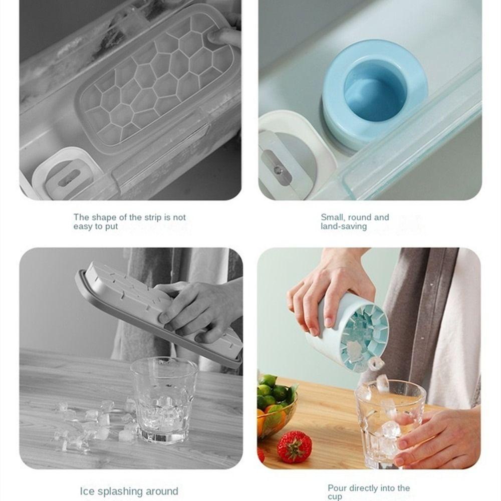 Populer 1pcs Cetakan Es Batu Frozen Creative Design Freeze Silicone Mold Bulat