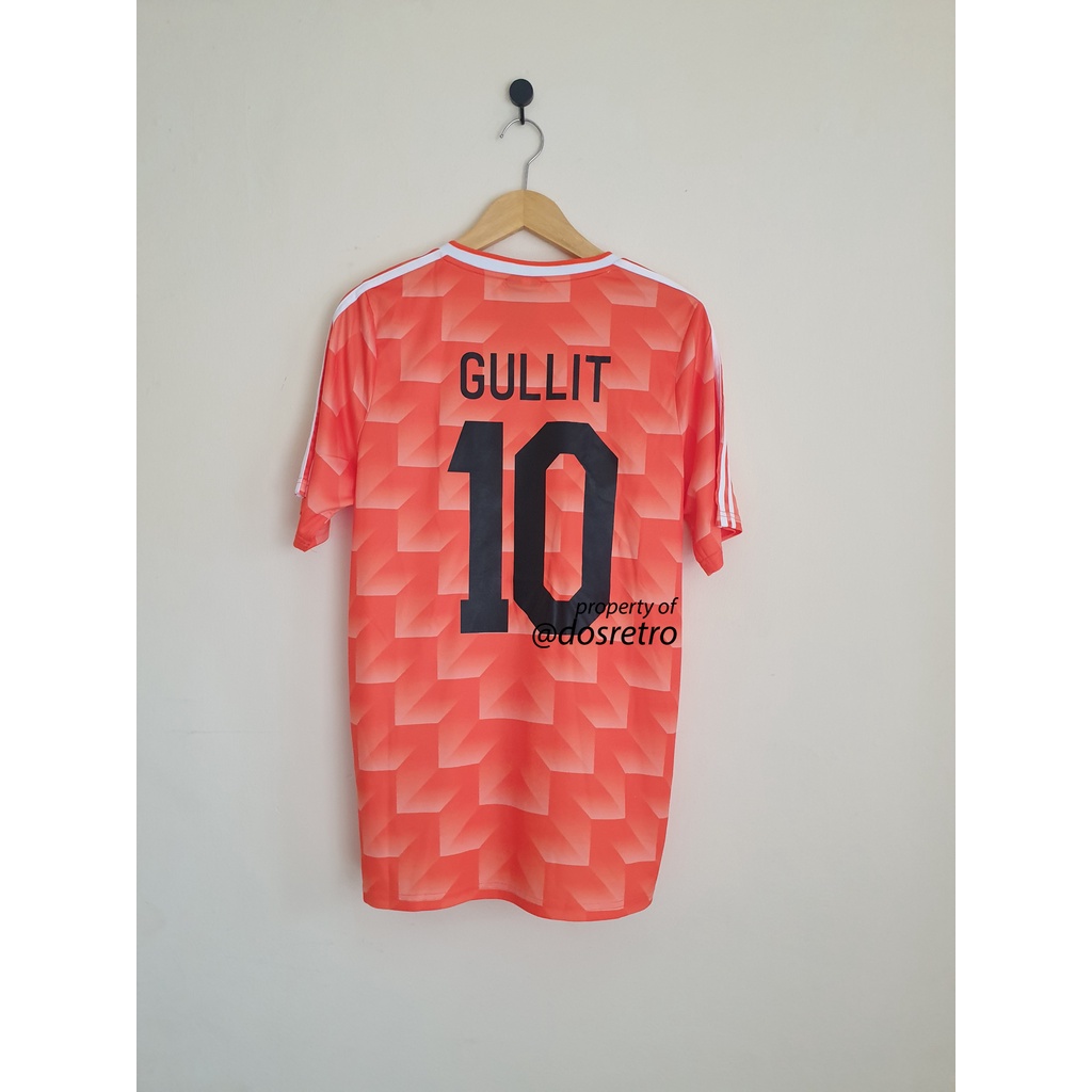 Jersey Retro Belanda Home Euro 1988 Gullit