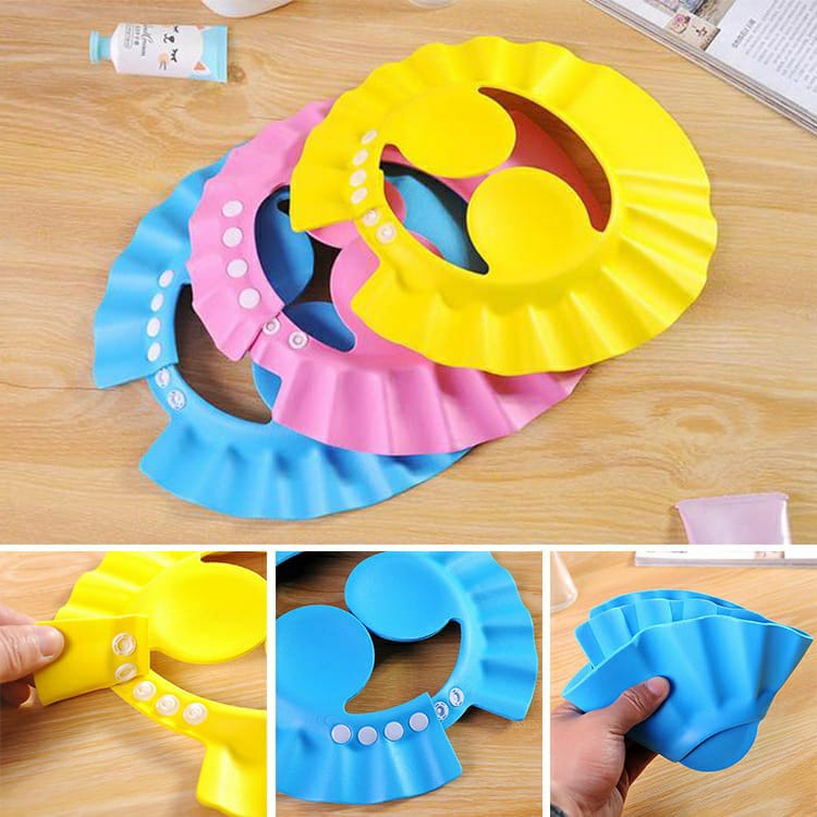 ~ PIYOSHI08 ~ Topi Keramas Anak Bayi Topi Pelindung Mandi Baby Shower Cap MA70