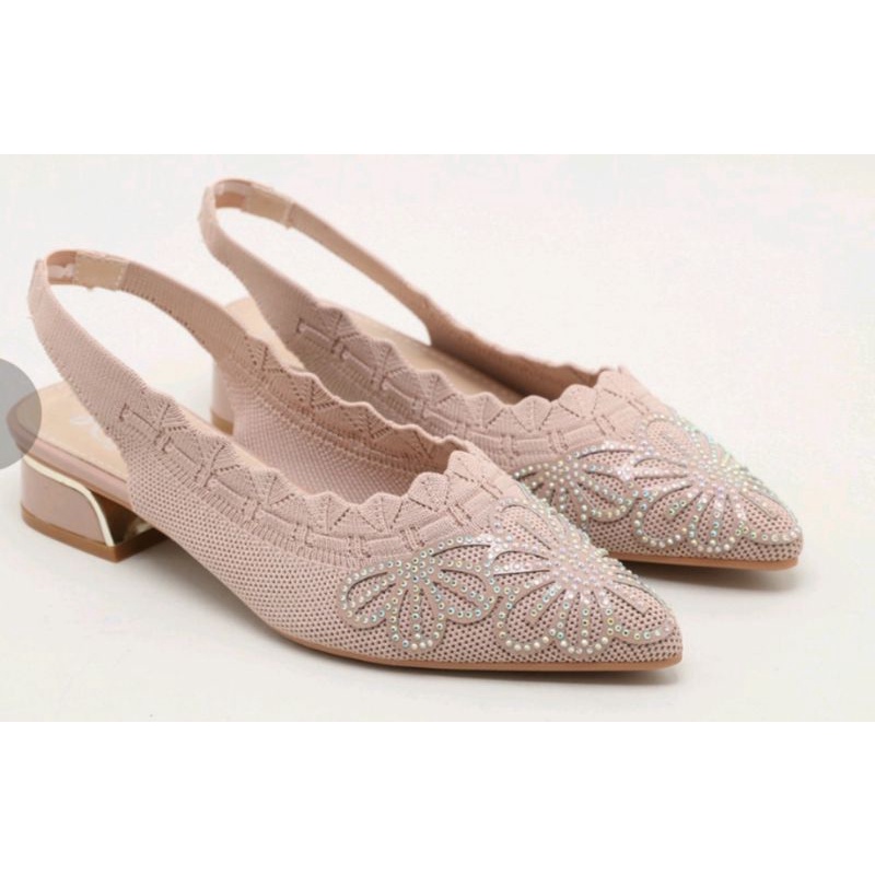 SEPATU HEELS WANITA/SEPATU HEELS PESTA MEWAH/SEPATU HEELS RAJUT