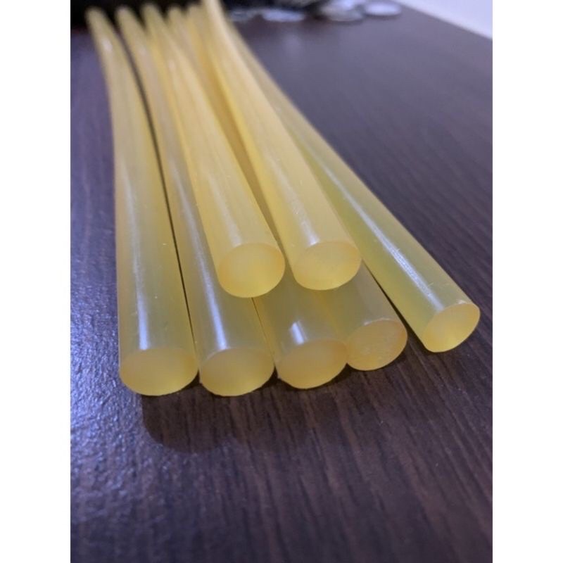 Refill Lem Tembak Kecil 7 mm / Isi Refil Lem Tembak Kecil 7x130 / 7mm x 130mm / 13cm / 13 cm / isi Refil Lem Tembak Bakar 11 mm Warna Kuning / Lem Bakar Besar Kuning 11mm / Refil Glue Stik / Lem Bakar / Lem Tembak / Lem Murah / Lem Kerajinan