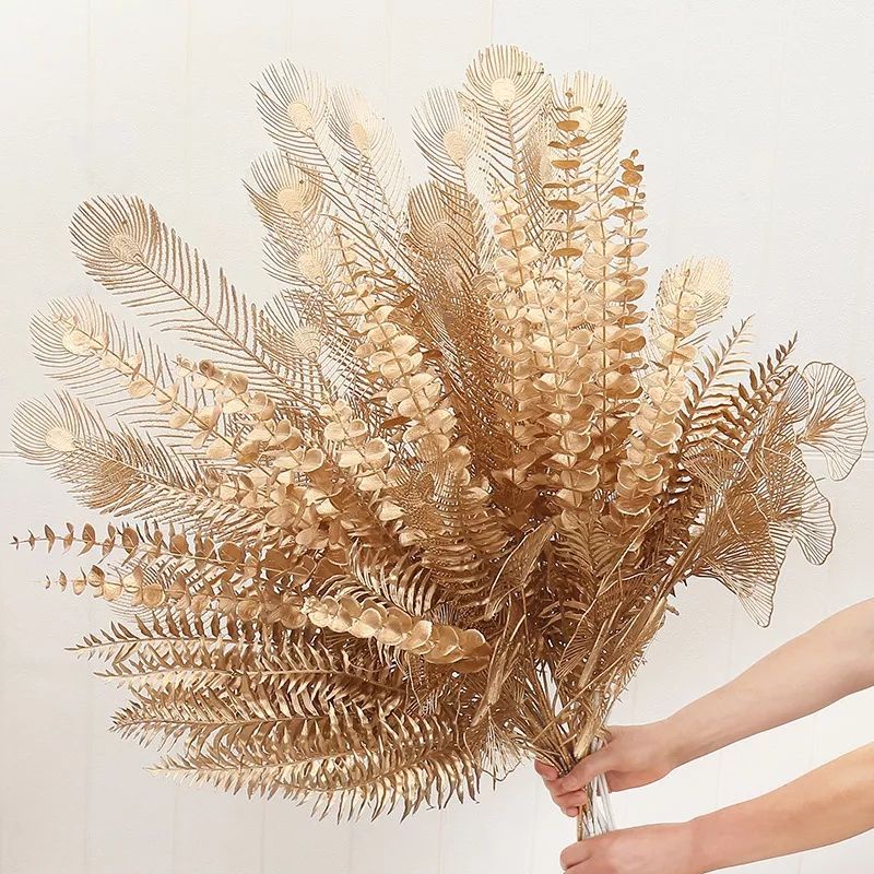 Golden Leaves / Daun emas Dekorasi daun buket