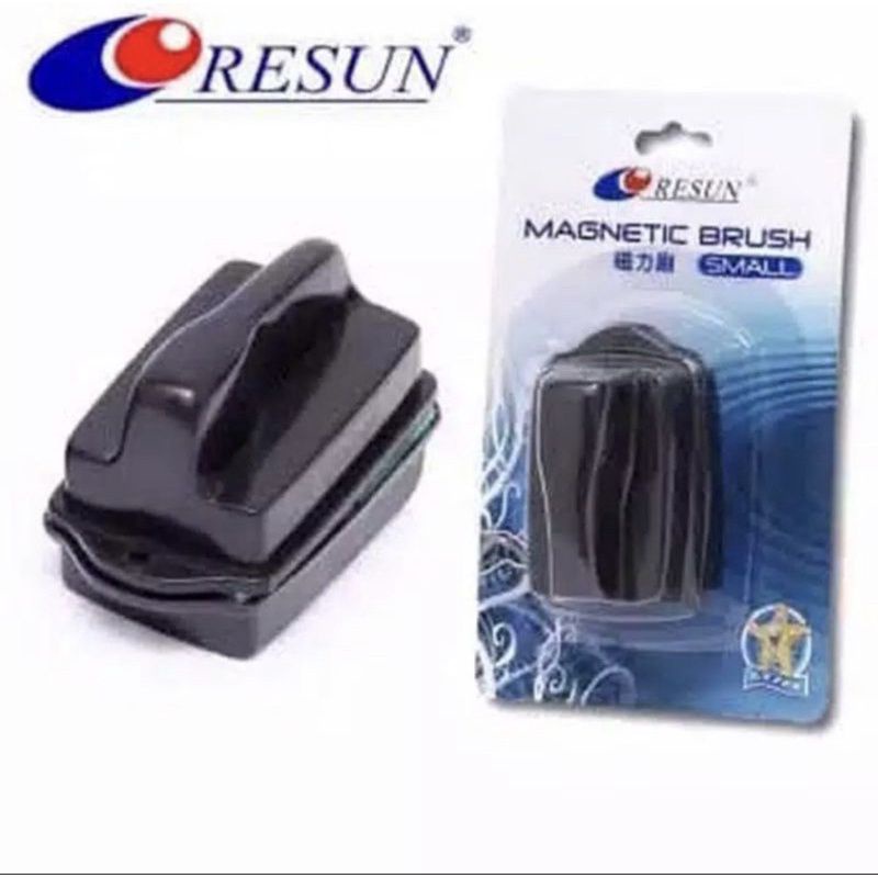 (S) MAGNET PEMBERSIH KACA AQUARIUM RESUN MAGNET BRUSH SIZE S