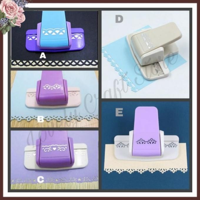Fancy craft edge border punch puncher, pembolong pemotong kertas motif