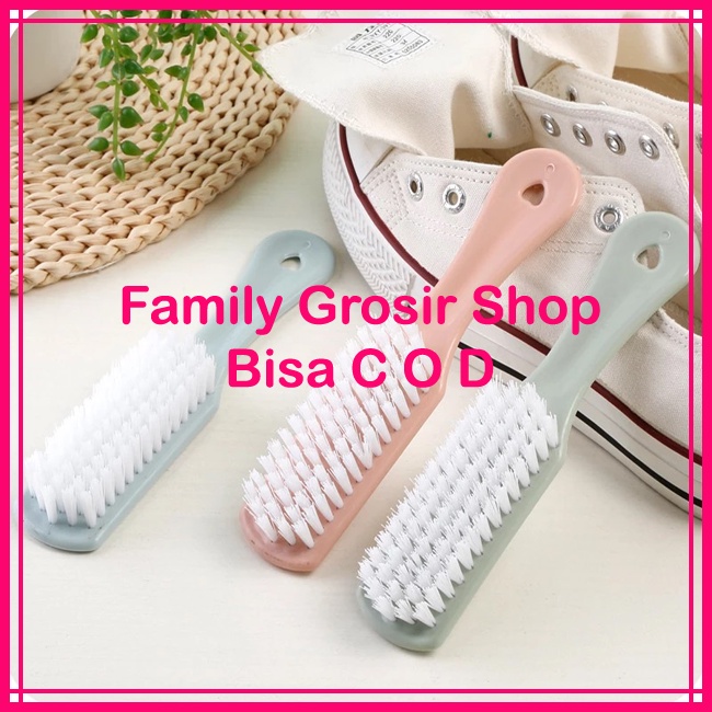 Sikat Gagang 15,6x3,5cm Sikat Cuci Sepatu Keset Karpet Baju WC Kamar Mandi Toilet Brush