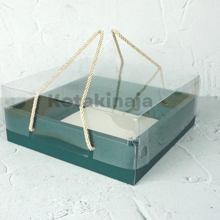 

➪ Box Mika Makanan / Box Mika Handle Tali / Kotak Kue Mika / Box Makanan / Box Packaging / Mika Makanan / Square Box MikaI HG03 ㅉ