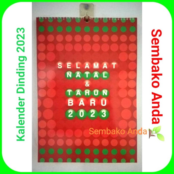 

Kalender Dinding Tahun 2023. Disertai Ayat Alkitab. Rohani.