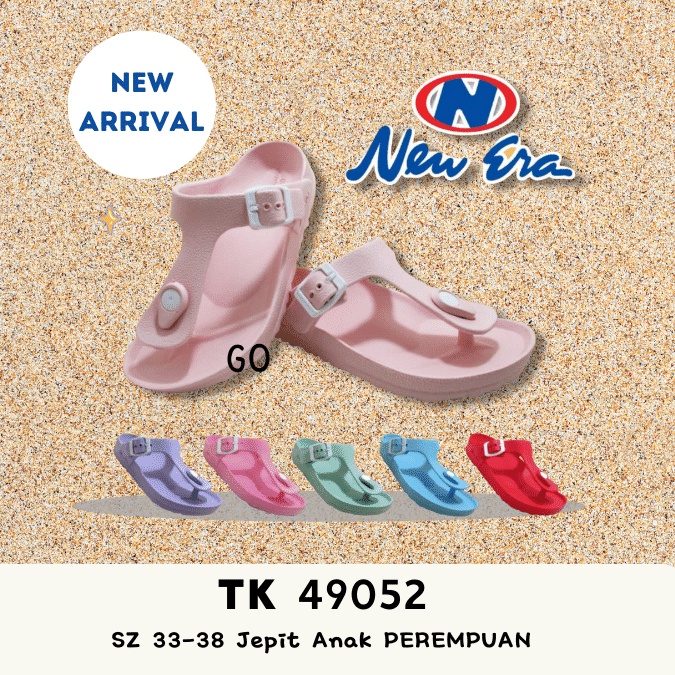 sogo NEW ERA TG 49052 Sandal SZ 32-36 Jepit Anak PEREMPUAN Tanggung Sendal Japit Karet Anti Slip Original