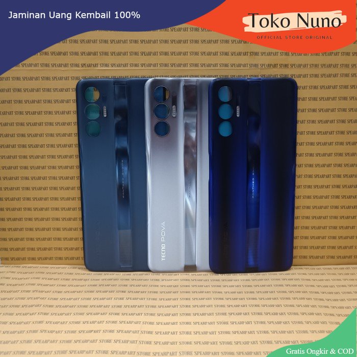 [ Toko Nuno ] BACKDOOR TUTUP BELAKANG BATERAI CASING BACKCOVER TECNO POVA 3 LF7N