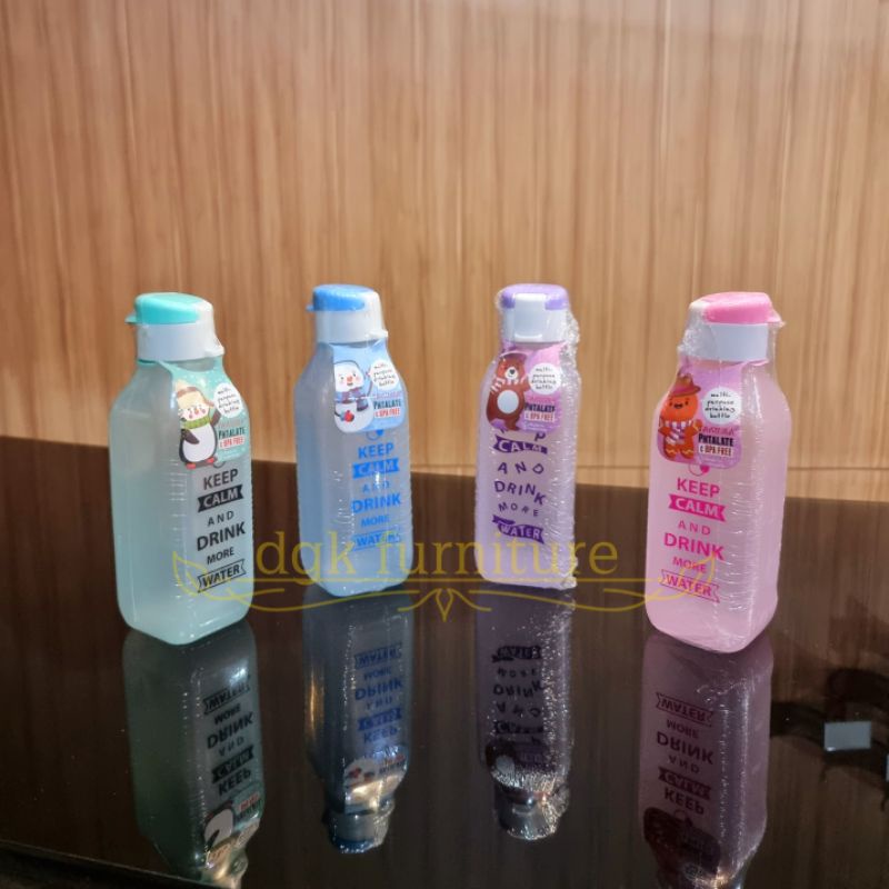 Botol Air Minum Anak Segi Tutup Flip Fliptop Flip Top TAKUMA VIOLA Souvenir Suvenir Hadiah Ulang Tahun Acara Natal Nikahan 500ML 500 ML 550ML 550 ML