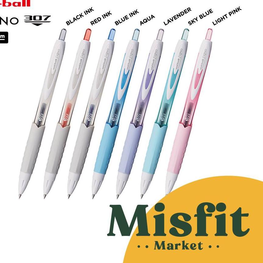 

✄✄ Uni Ball Signo 307 UMN-307 Gel Pen 0.38 0.5 0.7 mm Uniball Anti Luntur