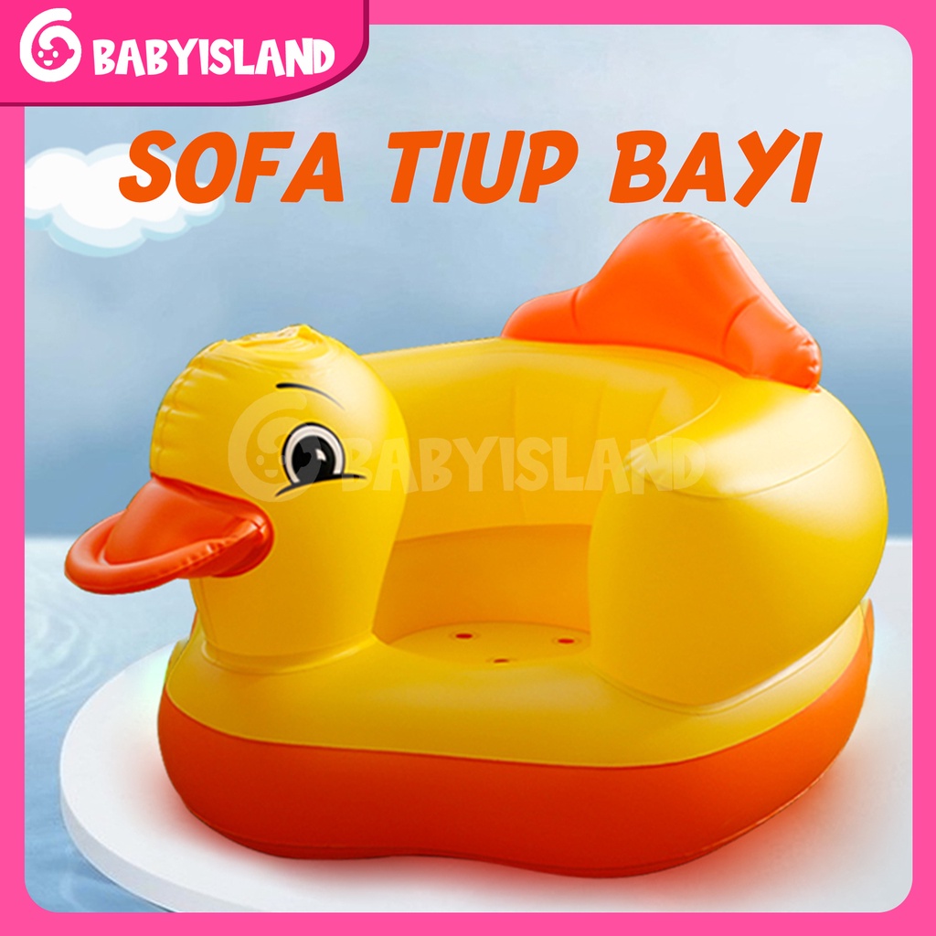 Sofa Tiup Bayi Kursi Tiup Belajar Duduk Bebek Musik Bisa untuk Mandi Dan Pelampung