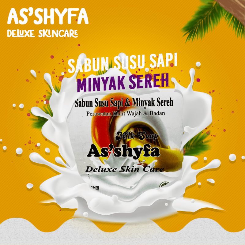 MILK SOAP ASSHYFA DELUXE SKIN CARE NETO 80G HALAL