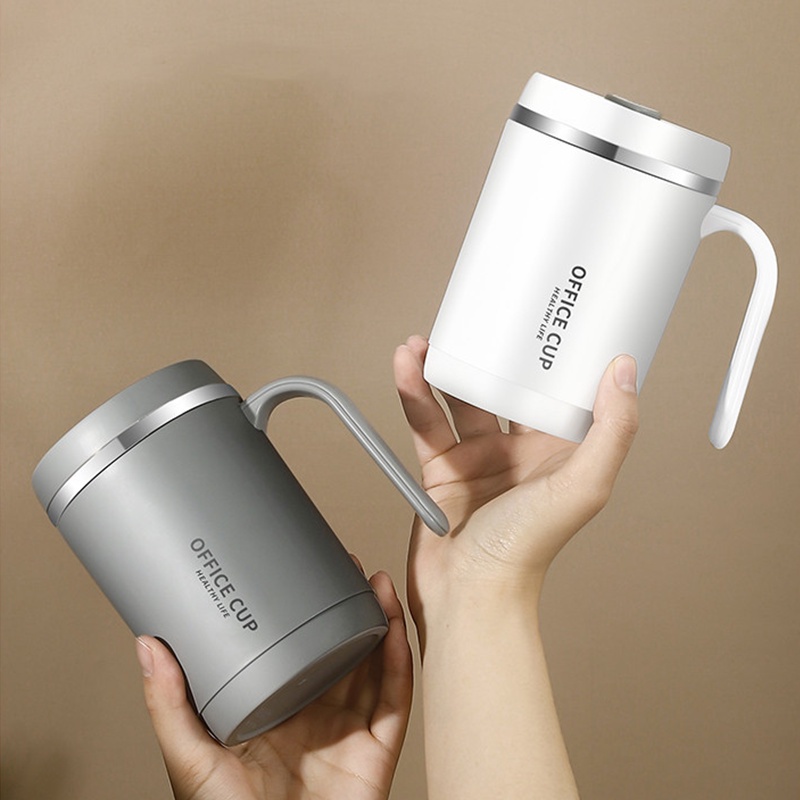 

Ukf5Pc6F4H (Kuliner.Kita) Gelas Mug Office Cup 500 Ml Fashion Cup Handle Grip 914-1 Stainless Steel