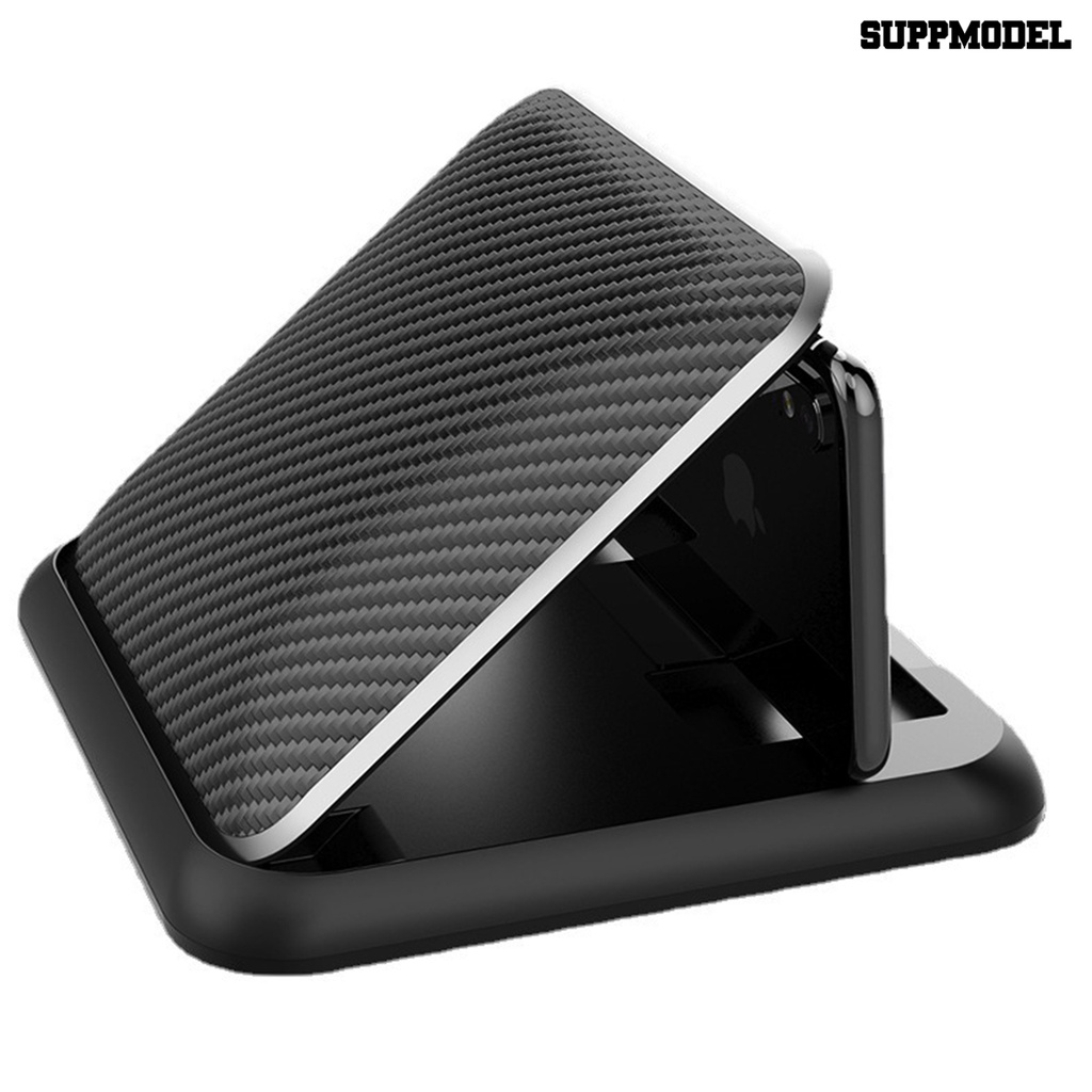 [Dekorasi] Car Phone Holder Adjustable Anti-slip Desain Segitiga Dasbor Mobil Dudukan Ponsel Pad Silikon Perlengkapan Mengemudi