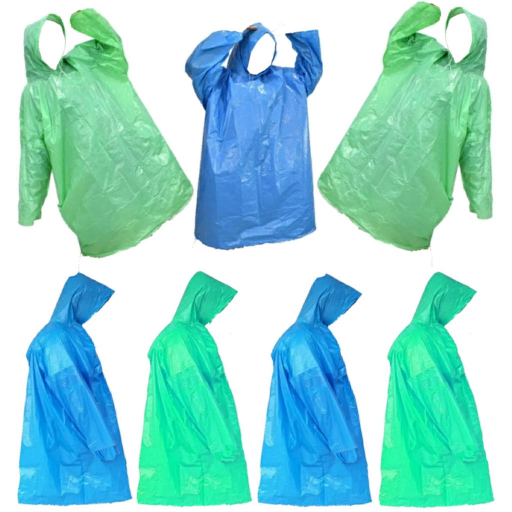 Jas Hujan Plastik LDPE Jas Hujan Baju Celana Satu Set