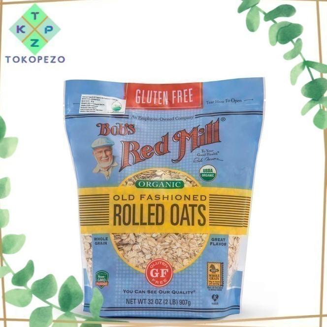 

Bob'S Red Mill Gluten Free Organic Old Fashioned Rolled Oat 907Gr Menu Sarapan