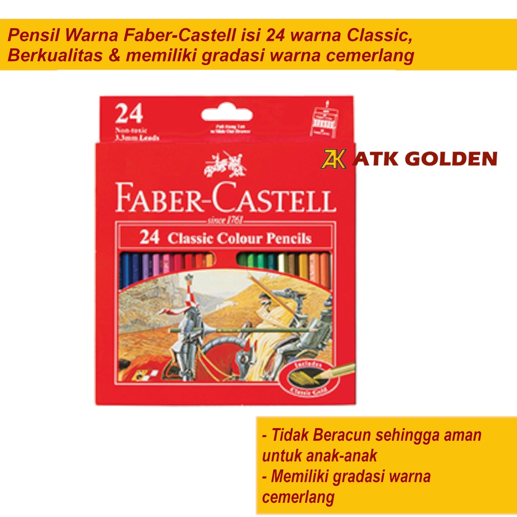 

Pensil Warna Panjang 24warna FaberCastell